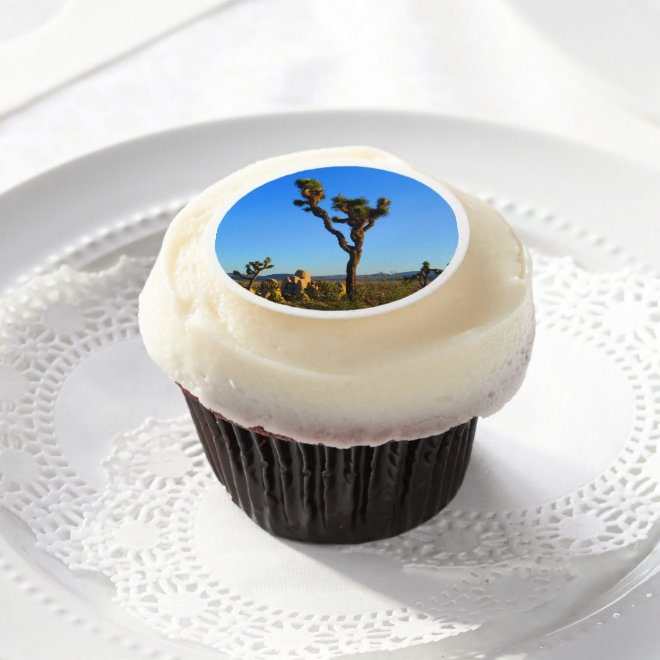 Stately Joshua Tree Edible Frosting Rounds