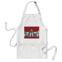 Stately USA home in red Aprons
