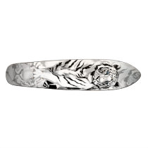 Stately White Tiger Skateboard