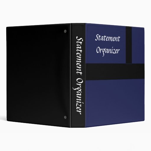 Statement Organizer Binder Zazzle