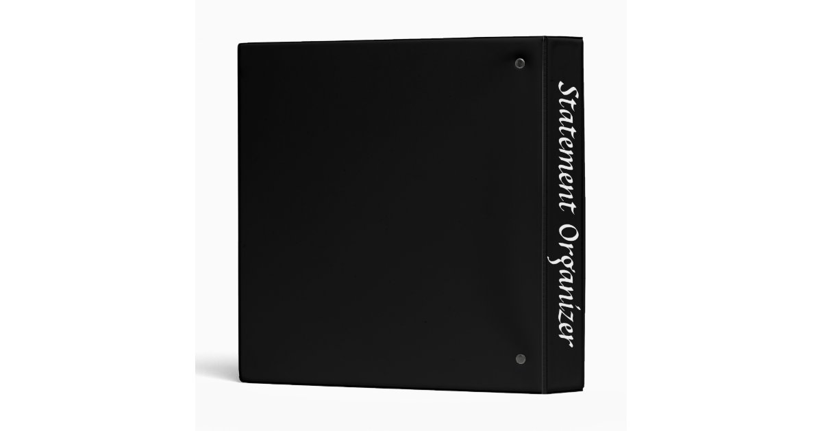 Statement Organizer Binder Zazzle