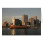 Staten Island Ferry & Twin Towers In Memoriam view Card