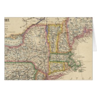States of Maine, New Hampshire, Vermont Greeting Cards