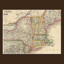 States of Maine, New Hampshire, Vermont postcards