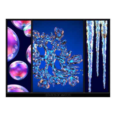 STATES OF WATER PRINT by Gena