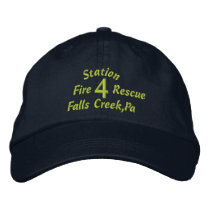 Station, 4, Falls Creek,Pa, Fire, Rescue-Hat embroidered hats by pammys Station, 4, Falls Creek,Pa, Fire, Rescue-Hat embroidered hats