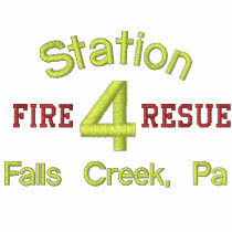Station, 4, Fire, Resue, Falls Creek, Pa-Hoodie embroidered shirts