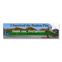 Station Fire Day Bumper Bumper Stickers