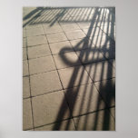 Station Morning Shadows Poster