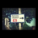 Station Sign canvas prints
