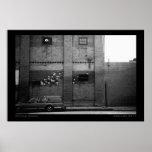 Station Wagon Urban Industrial Cityscape Poster