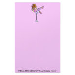 Stationary - Girl in a Martini Glass, Lil' Red Stationery Paper