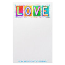 Stationary - LOVE Pop Art stationery by PopArtDiva Stationary - LOVE Pop Art stationery