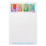 Stationary - LOVE Pop Art Stationery Paper