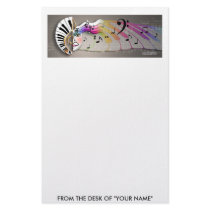 Stationary - Music Mask Customized Stationery