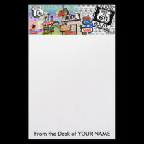 Stationary - Route 66 The Mother Road 18SQ stationery