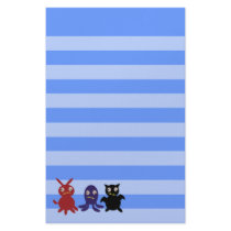 Stationary : Three Halloween Monsters stationery
