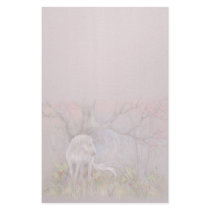 Stationary - Unicorn Spring Blooms stationery