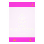 [Crown] keep calm and love rizzle kicks [Love heart]  Stationery
