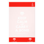 [Crown upside down] keep calm and carry a bomb  Stationery