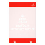 [Crown] keep calm and find out mystery guy [Love heart]  Stationery