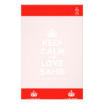 [Crown] keep calm and love sahib  Stationery