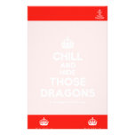 [Crown] chill and hide those dragons  Stationery
