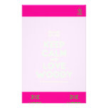 [UK Flag] keep calm and love woody  Stationery