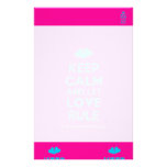 [Two hearts] keep calm and let love rule  Stationery