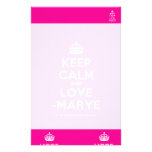 [Crown] keep calm and love -marye  Stationery