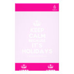 [Dancing crown] keep calm because it's holidays  Stationery