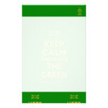 [UK Flag] keep calm and pass the green  Stationery