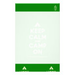 [Tent] keep calm and camp on  Stationery