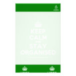 [Crown] keep calm and stay organised  Stationery