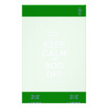 [UK Flag] keep calm and bog off  Stationery
