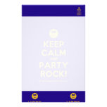 [Smile] keep calm and party rock!  Stationery