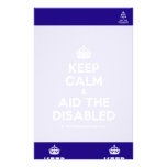 [Crown] keep calm & aid the disabled  Stationery