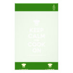[Chef hat] keep calm and cook on  Stationery