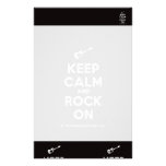 [Electric guitar] keep calm and rock on  Stationery