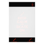 [Skateboard] keep calm and skate on  Stationery
