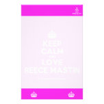 [Crown] keep calm and love reece mastin  Stationery