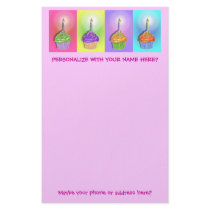 Stationery - Birthday Cupcakes