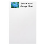 Stationery Blue Hydrangea Flower Garden Customize