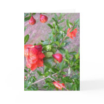Stationery - Note Card l - Dwarf Pomegranate