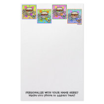 Stationery - Pop Art Burger and Fries