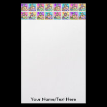 Stationery - Pop Art Hot Dog with Chips and a Drin stationery