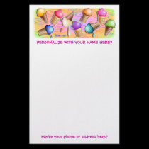 Stationery - Pop Art Ice Cream Cones stationery
