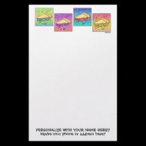 Stationery - Pop Art Piece of Pie stationery