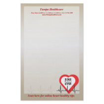 Stationery Template Heart Health