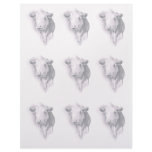 STATIONERY WITH COW BACKGROUND: PENCIL CUSTOM LETTERHEAD